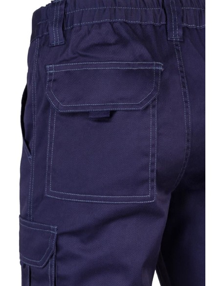 pantalon stretch multibolsillos azul marino t.52