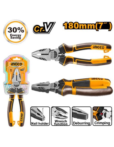 alicate universal 180mm ingco hhcp28180