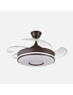 ventilador dani 59w 6980lm marron 4asp 6 velocidades 107d