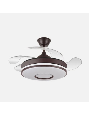 ventilador dani 59w 6980lm marron 4asp 6 velocidades 107d