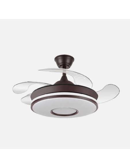ventilador dani 59w 6980lm marron 4asp 6 velocidades 107d