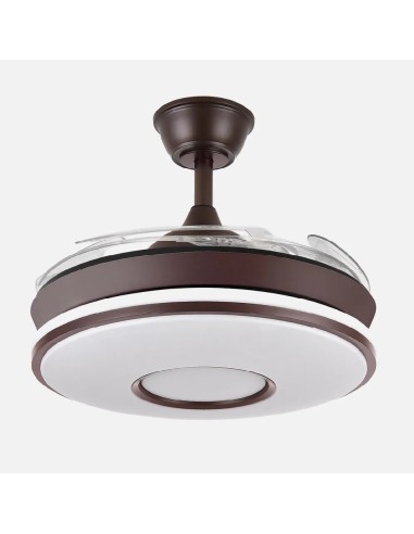 ventilador dani 59w 6980lm marron 4asp 6 velocidades 107d