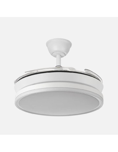 ventilador dc bayomo blanco 59w 6980lm 91d 4 aspas