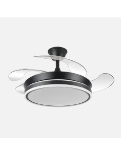 ventilador dc bayomo negro 59w 6980lm 91d 4 aspas