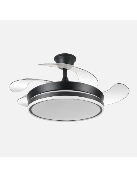 ventilador dc bayomo negro 59w 6980lm 91d 4 aspas