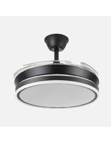 ventilador dc bayomo negro 59w 6980lm 91d 4 aspas