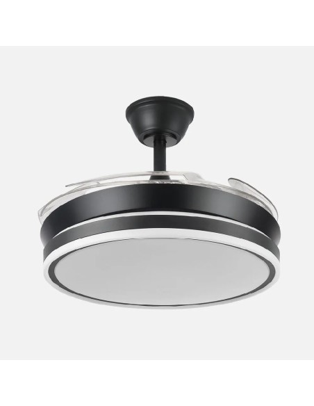 ventilador dc bayomo negro 59w 6980lm 91d 4 aspas