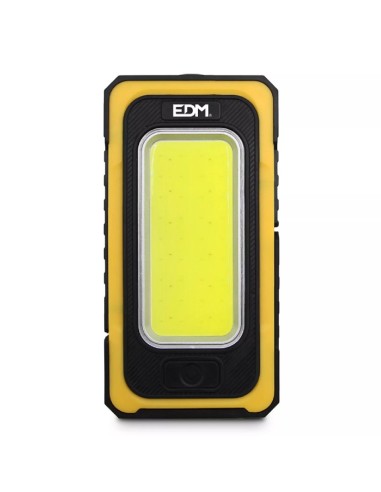 linterna led cob solar force, recargab. con gancho e iman, 10w 750 lm