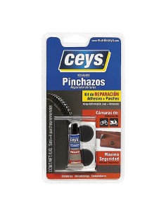 reparador pinchazos+adhesivo 5 ml ( 6 parches )