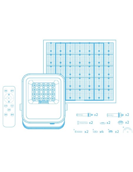 gz led foto exterior solar acoran 80 401592c
