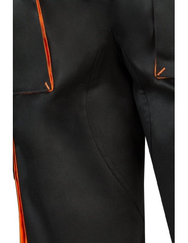 bermuda bicolor negro/naranja talla 40