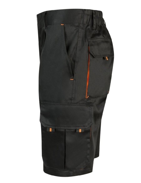 bermuda bicolor negro/naranja talla 40