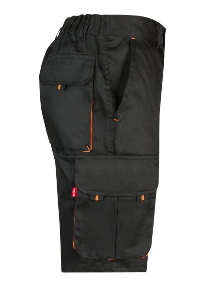 bermuda bicolor negro/naranja talla 40