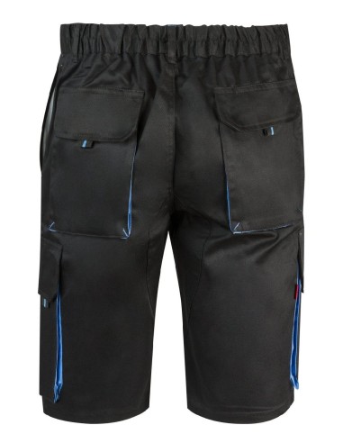 bermuda bicolor negro/celeste talla 48