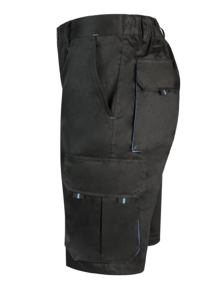bermuda bicolor negro/celeste talla 48