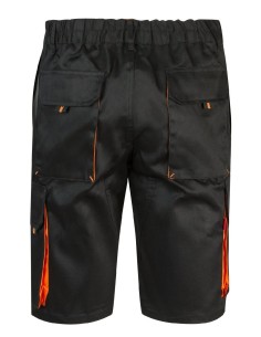 bermuda bicolor negro/naranja talla 38 2