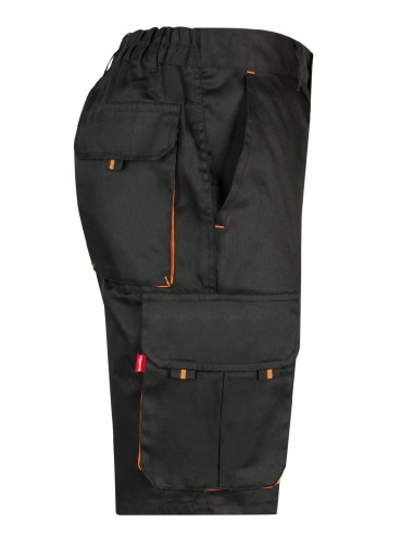 bermuda bicolor negro/naranja talla 38