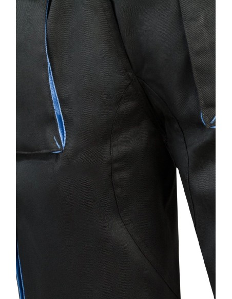 bermuda bicolor negro/celeste talla 46